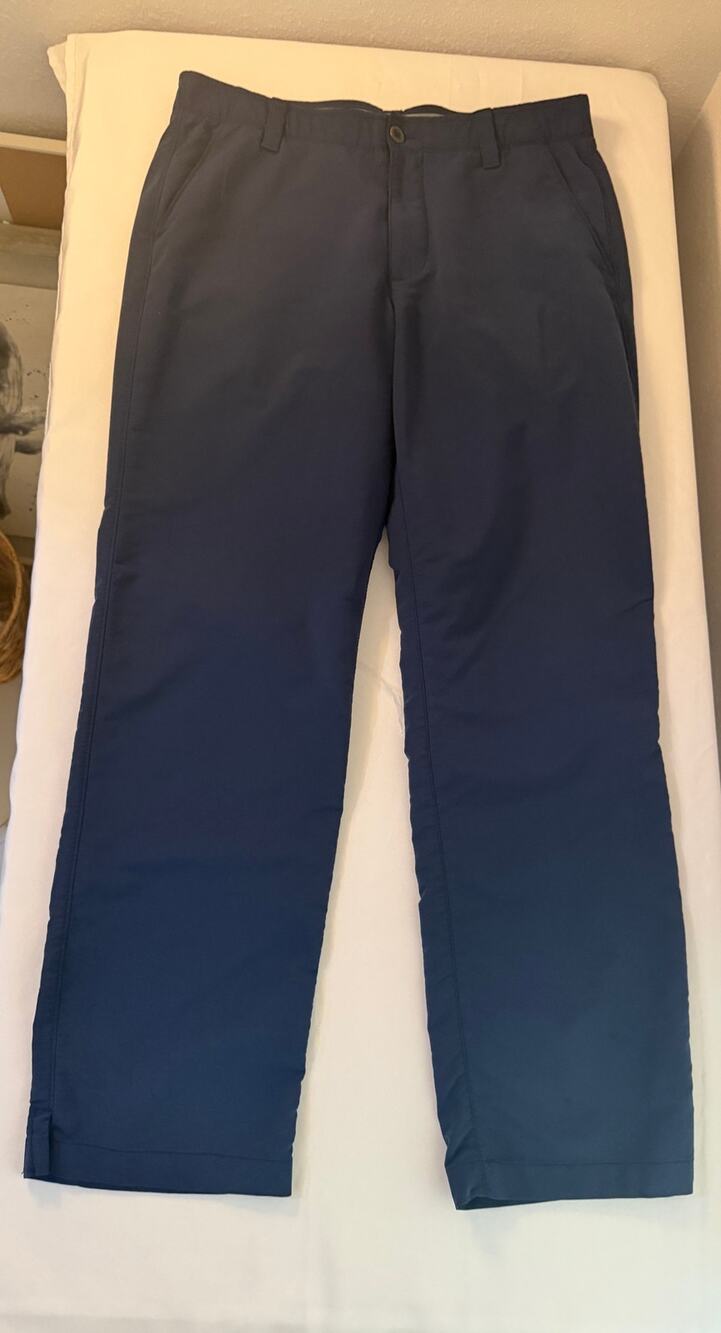 Under Armour Match Play Vented Golf Pants Men’s 34x30 Navy Blue Loose Fit